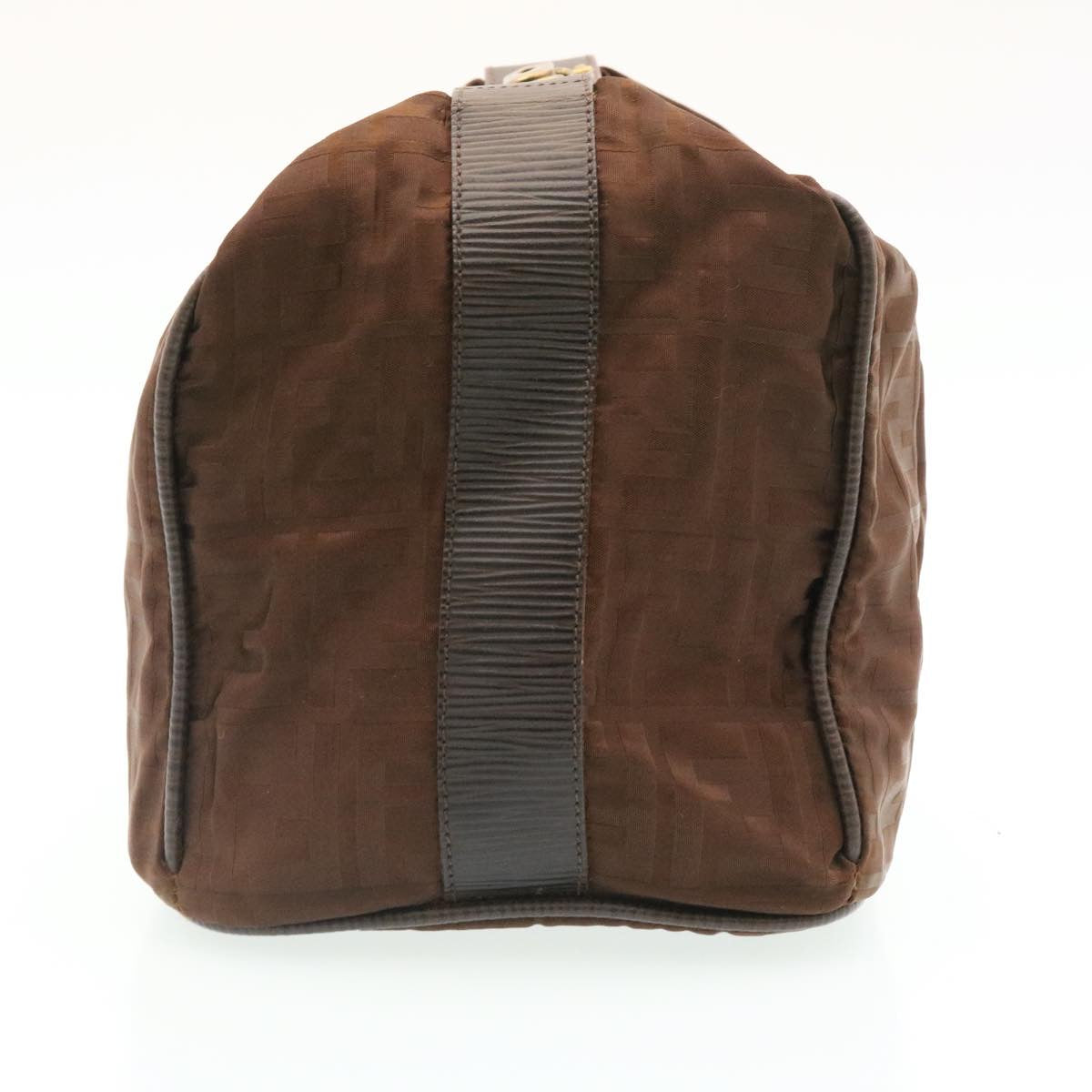 FENDI Zucca Canvas Pouch Pouch Brown Black ac241