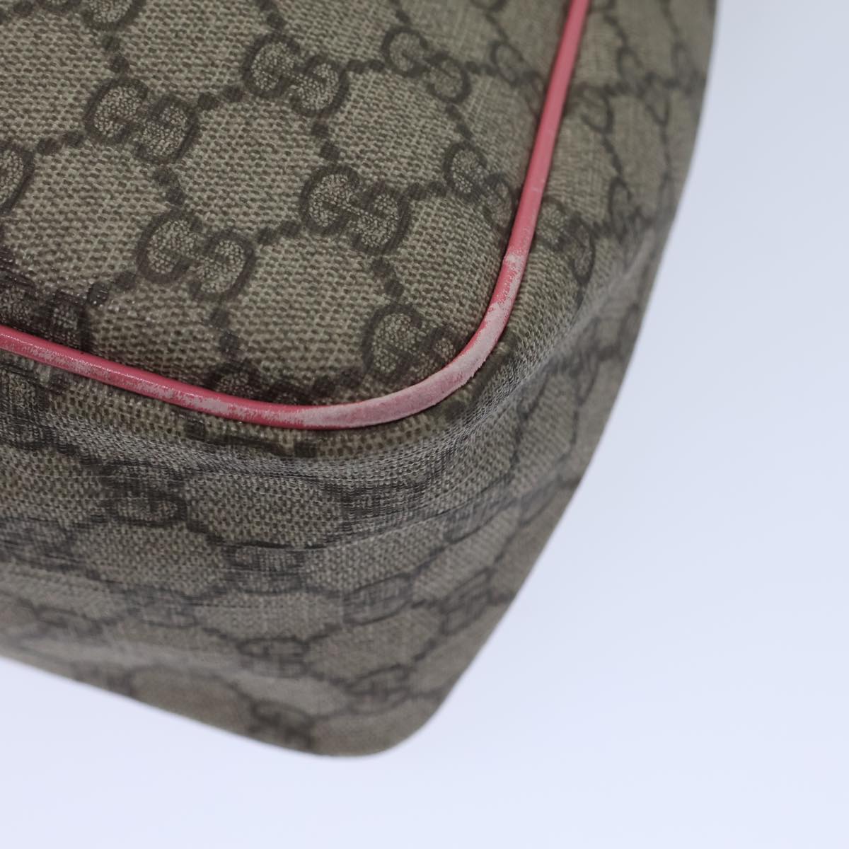 GUCCI GG Supreme Shoulder Bag PVC Beige 189898 ac2964