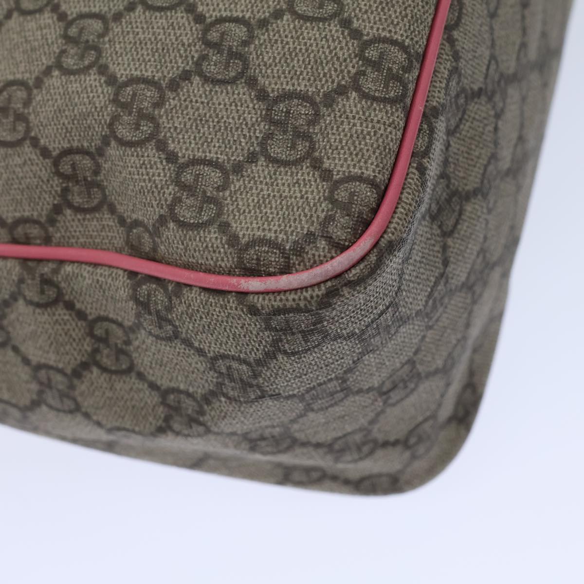 GUCCI GG Supreme Shoulder Bag PVC Beige 189898 ac2964