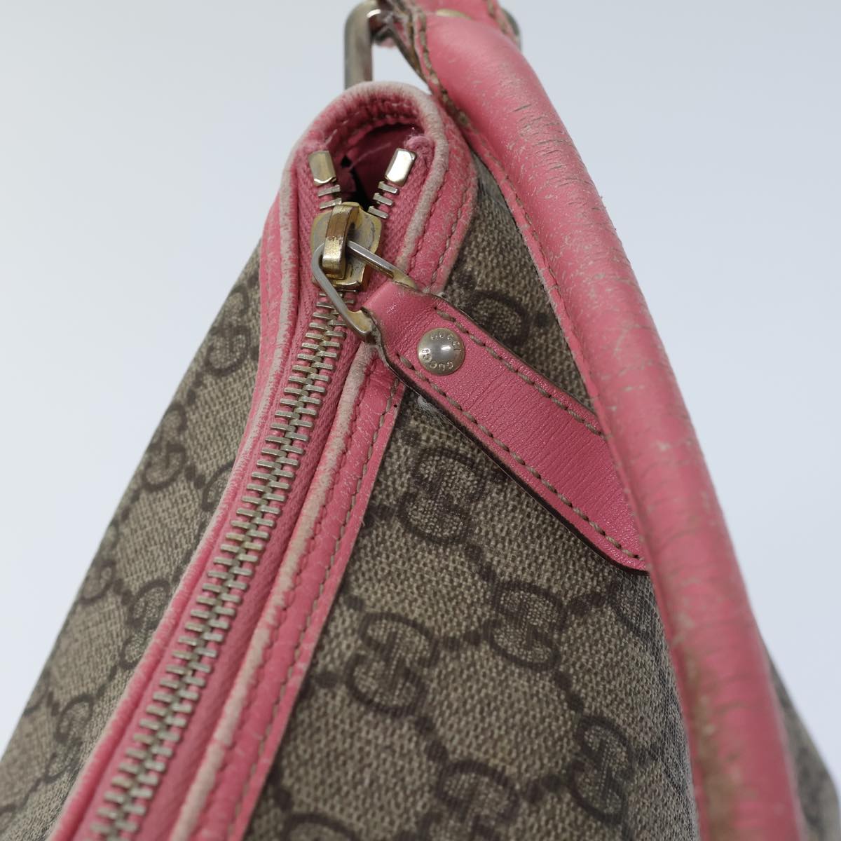 GUCCI GG Supreme Shoulder Bag PVC Beige 189898 ac2964