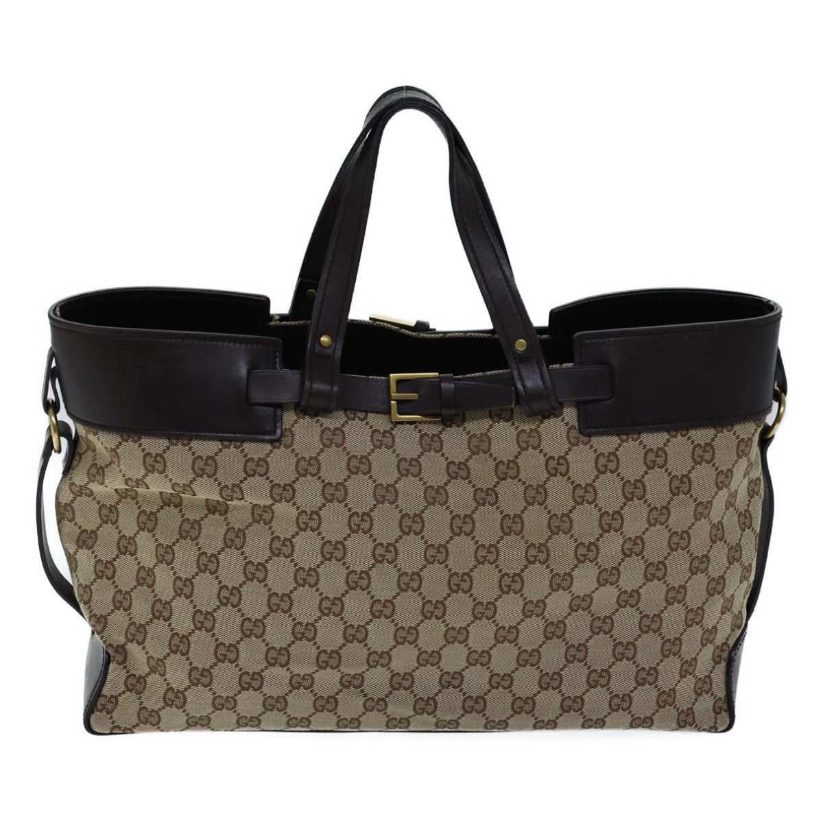 GUCCI GG Canvas Hand Bag Beige 106251 ac2965
