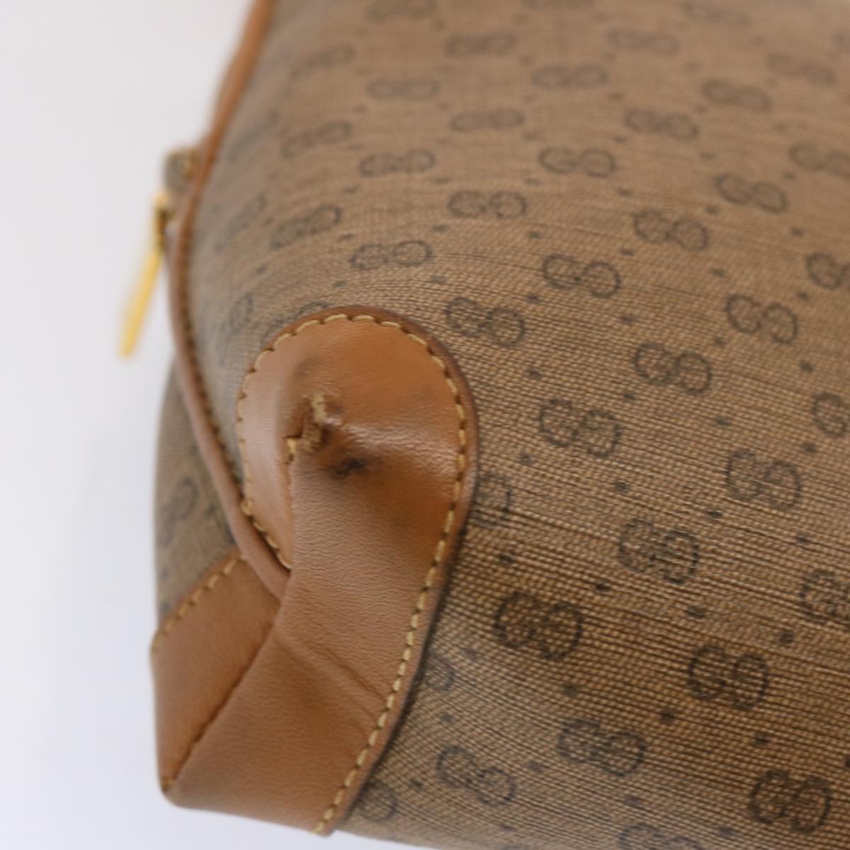 GUCCI Micro GG Supreme Shoulder Bag PVC Beige 007 104 4916 ac2966