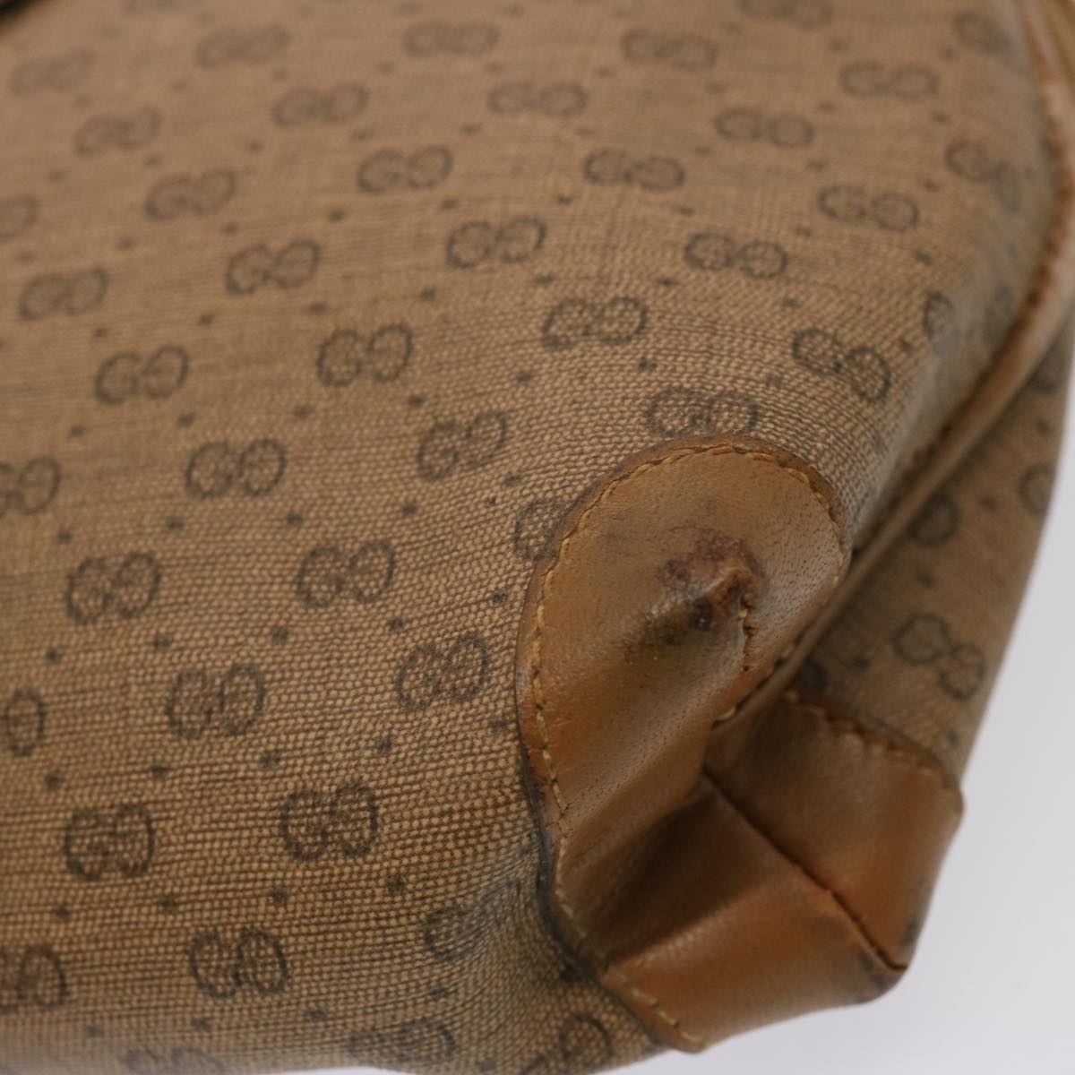 GUCCI Micro GG Supreme Shoulder Bag PVC Beige 007 104 4916 ac2966