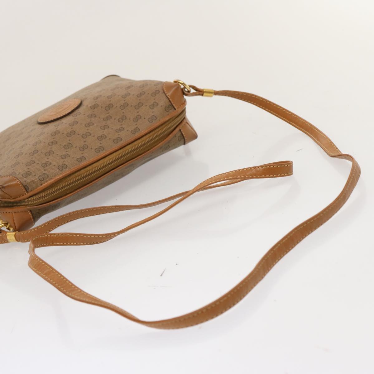 GUCCI Micro GG Supreme Shoulder Bag PVC Beige 007 104 4916 ac2966