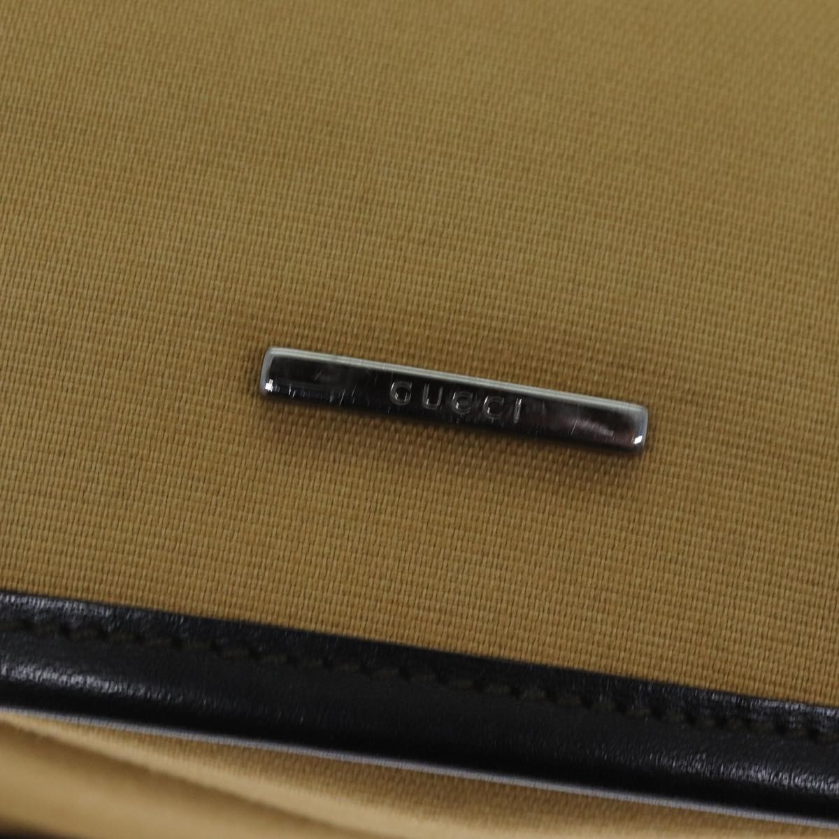 GUCCI Web Sherry Line Shoulder Bag Canvas Beige Green 001 4321 2684 ac2967