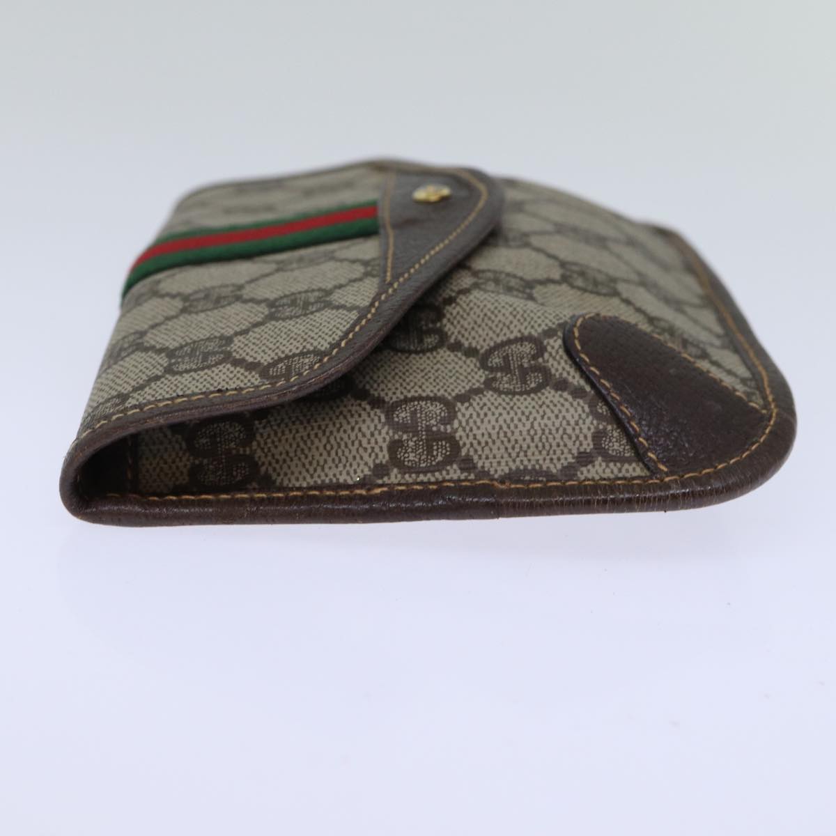 GUCCI GG Supreme Web Sherry Line Pouch PVC Beige Red 014 89 5205 ac2968
