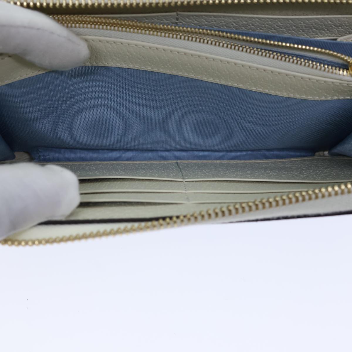 GUCCI GG Supreme Animal Long Wallet PVC Beige 736772 ac2977A