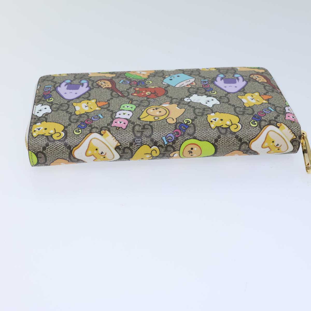 GUCCI GG Supreme Animal Long Wallet PVC Beige 736772 ac2977A