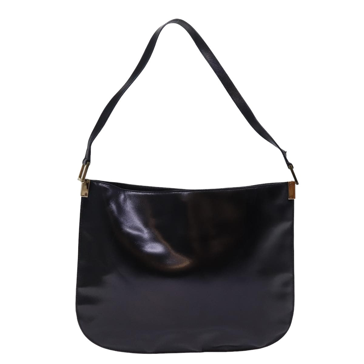 GUCCI Shoulder Bag Leather Black ac3022