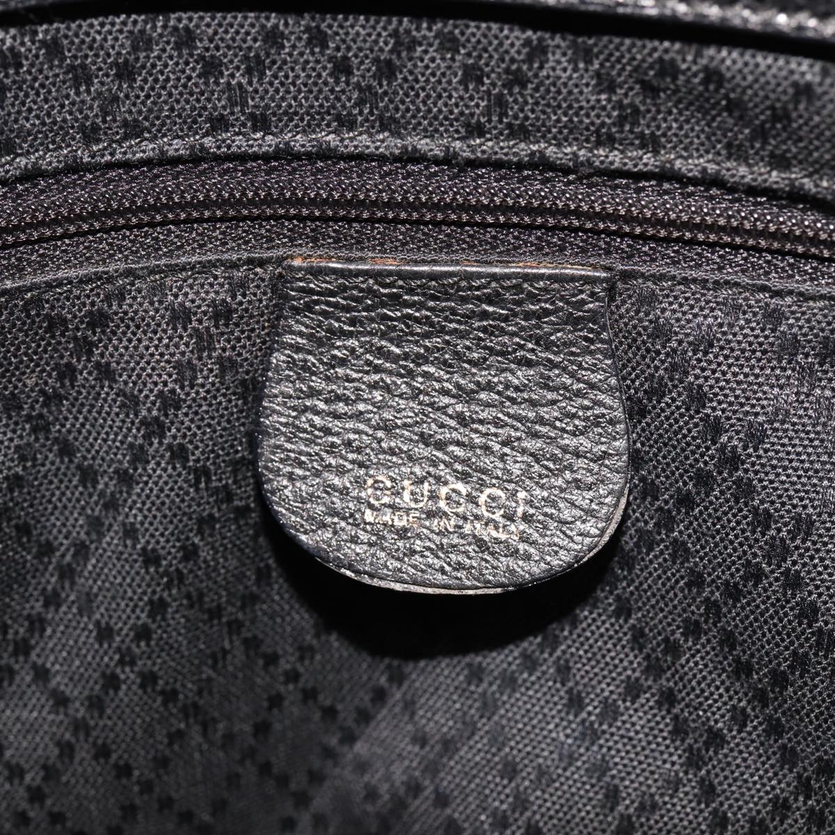 GUCCI Bamboo Hand Bag Suede 2way Black 000 122 0316 ac3043