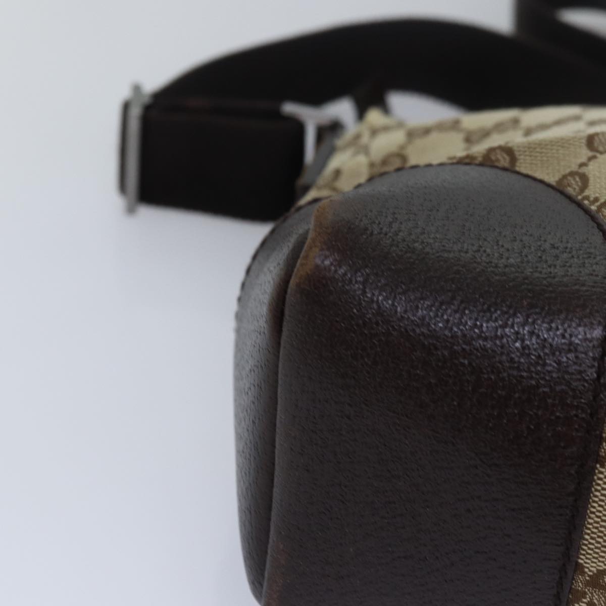 GUCCI GG Canvas Shoulder Bag Beige 114273 ac3045