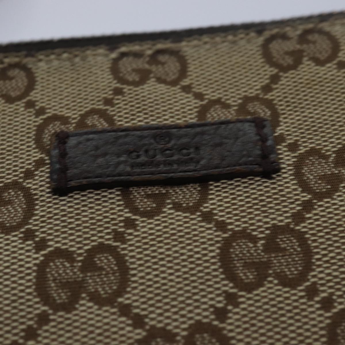 GUCCI GG Canvas Shoulder Bag Beige 114273 ac3045