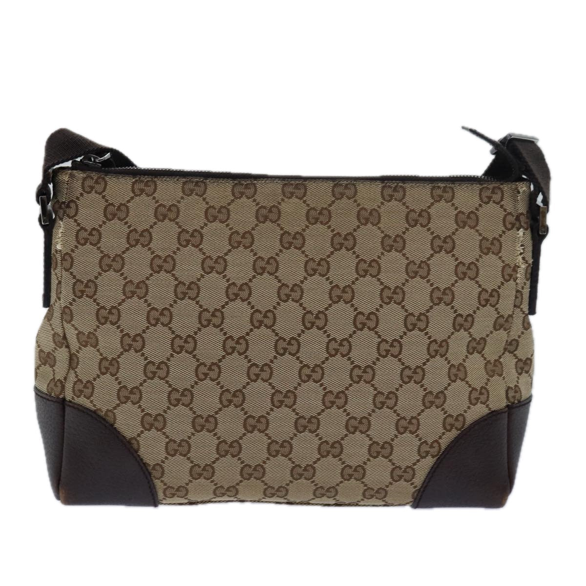 GUCCI GG Canvas Shoulder Bag Beige 114273 ac3045