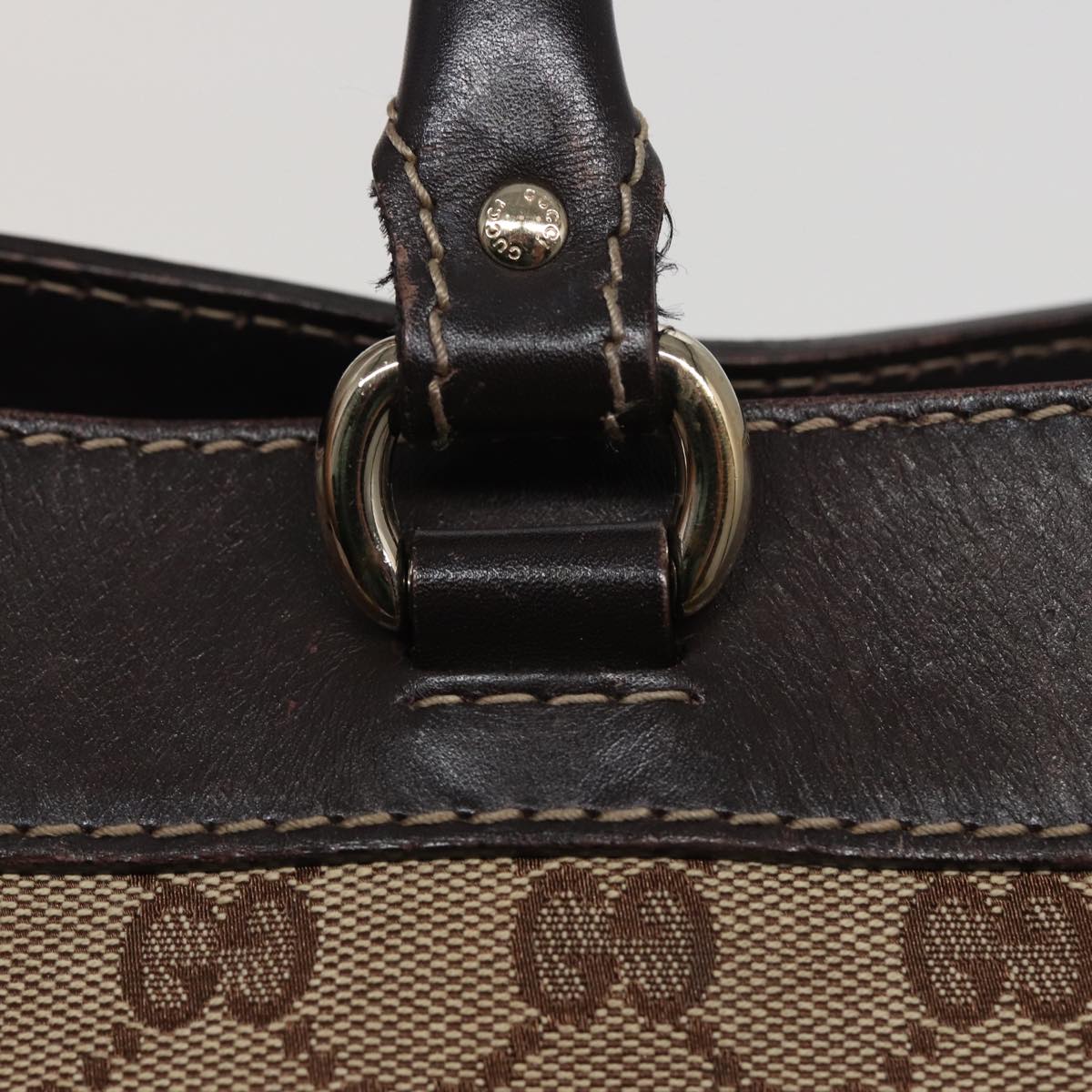 GUCCI GG Canvas Tote Bag Beige 257071 ac3048