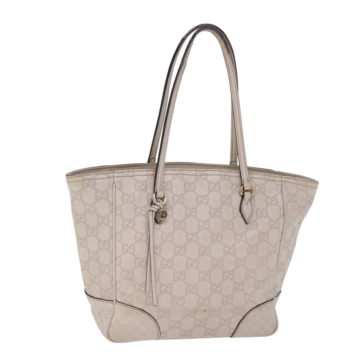 GUCCI GG Canvas Guccissima Tote Bag Beige 353119 ac3056