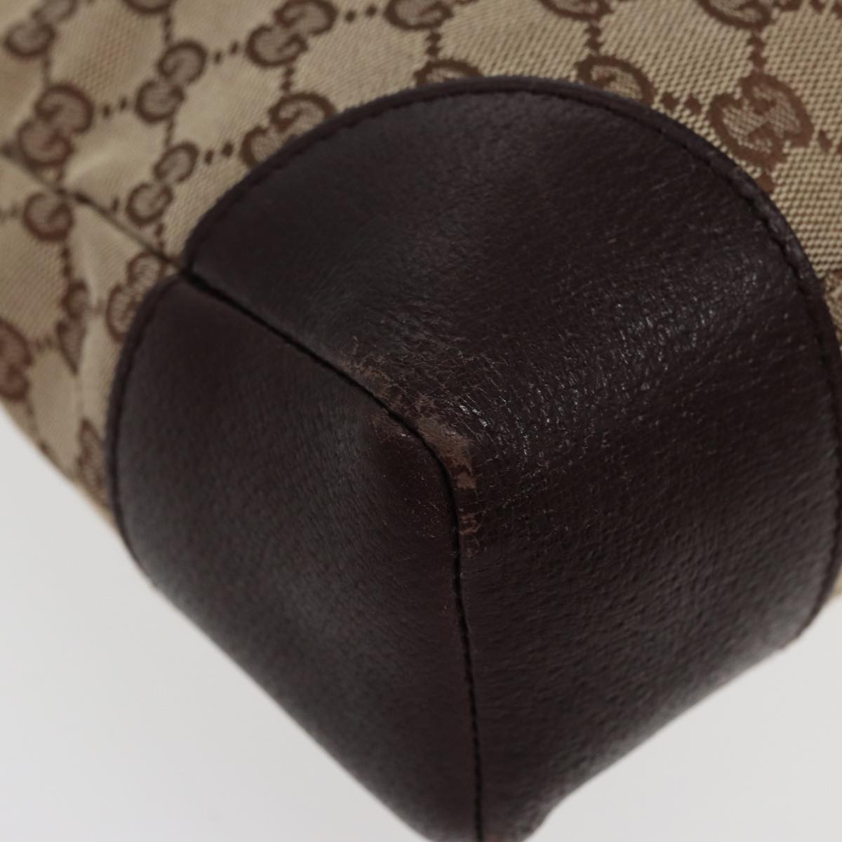 GUCCI GG Canvas Shoulder Bag Beige 114273 ac3058