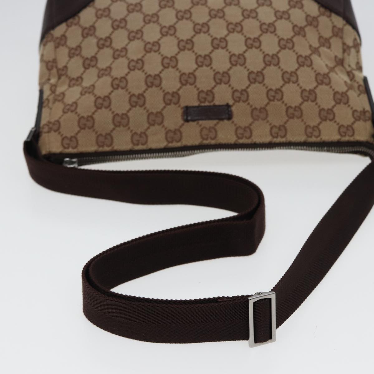 GUCCI GG Canvas Shoulder Bag Beige 114273 ac3058