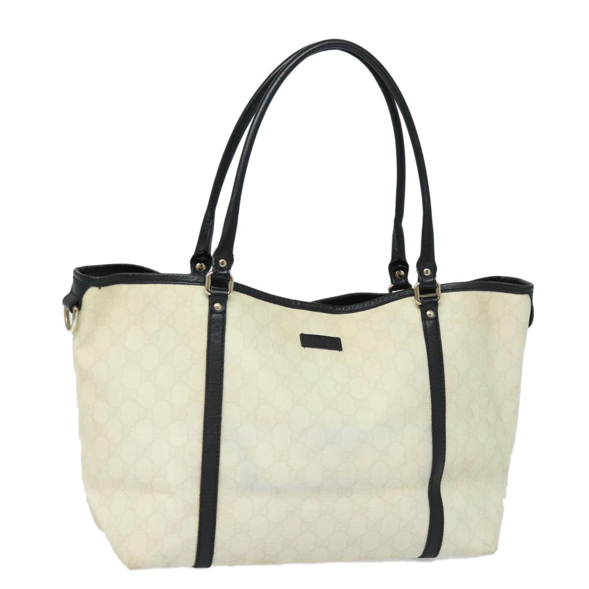 GUCCI GG Supreme Tote Bag PVC White 197953 ac3059