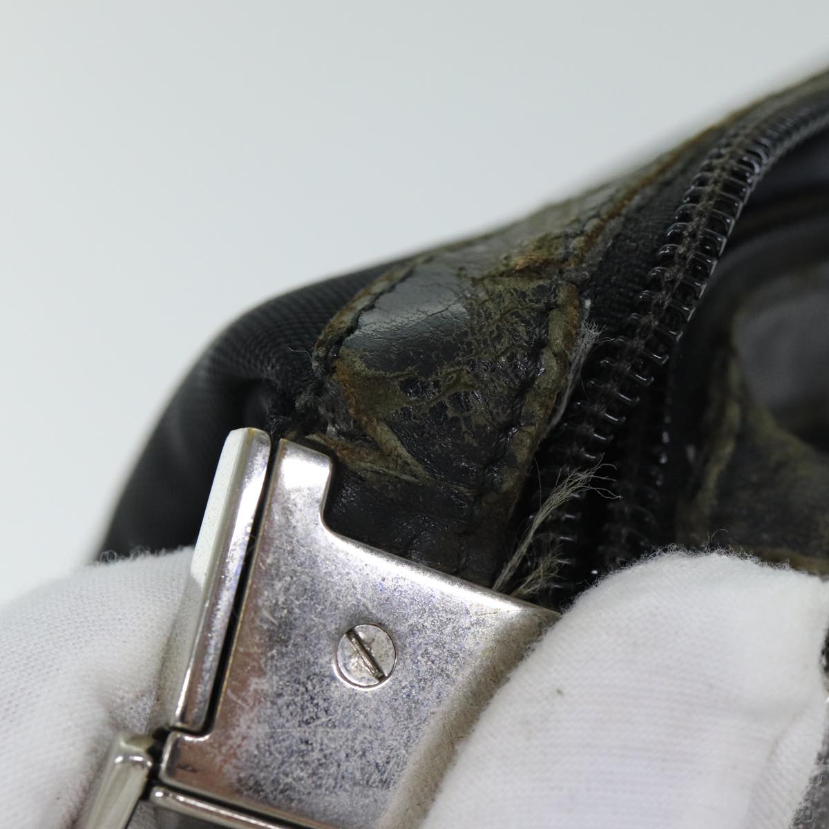 GUCCI Shoulder Bag Canvas Black 019 0418 002058 ac3088