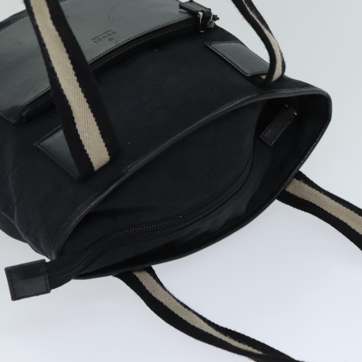 GUCCI GG Canvas Tote Bag Black 019 0402 ac3090