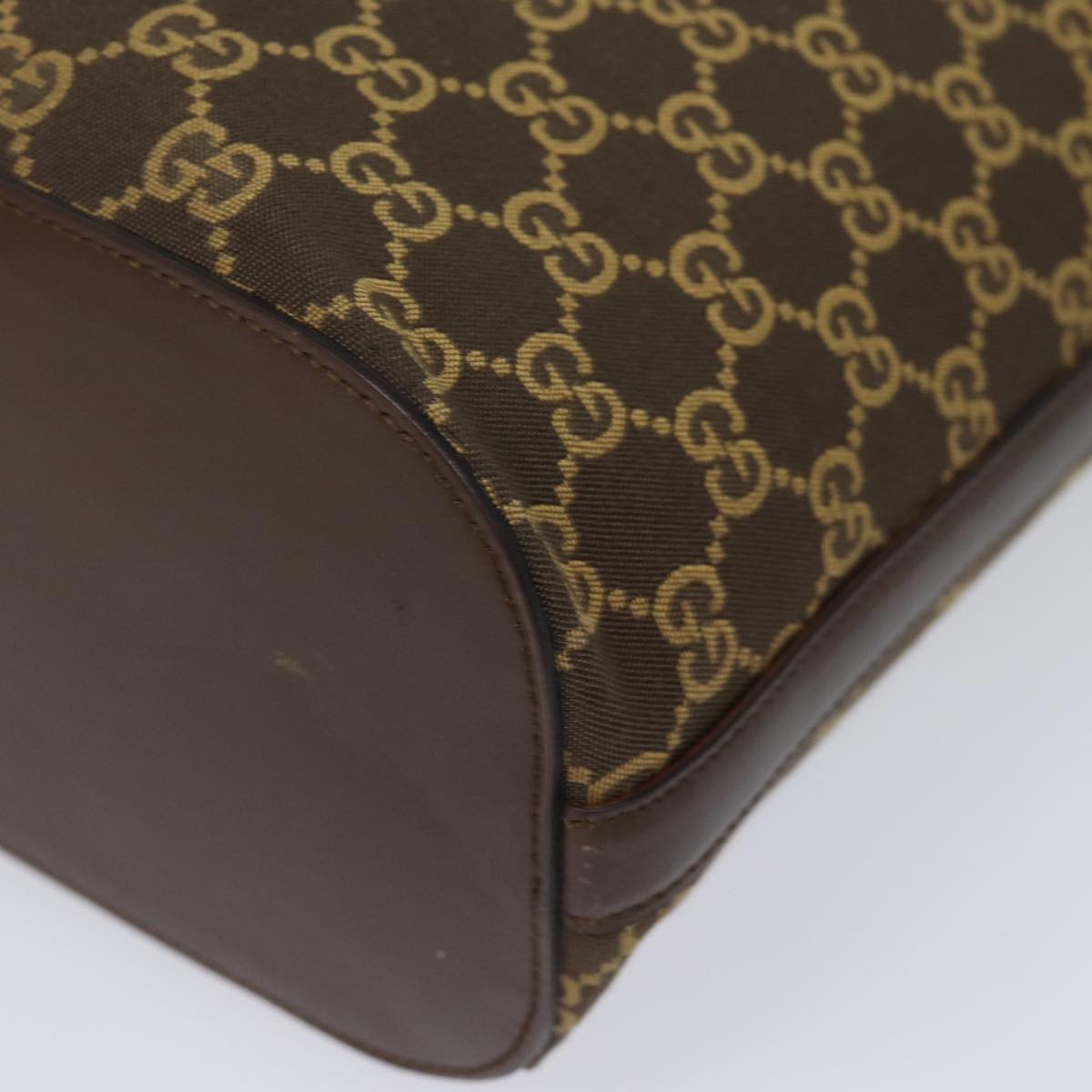 GUCCI GG Canvas Shoulder Bag Brown 001 4286 ac3098