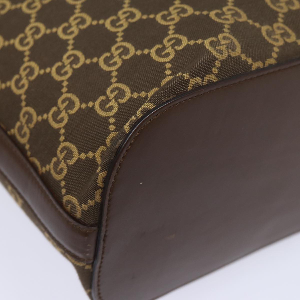 GUCCI GG Canvas Shoulder Bag Brown 001 4286 ac3098