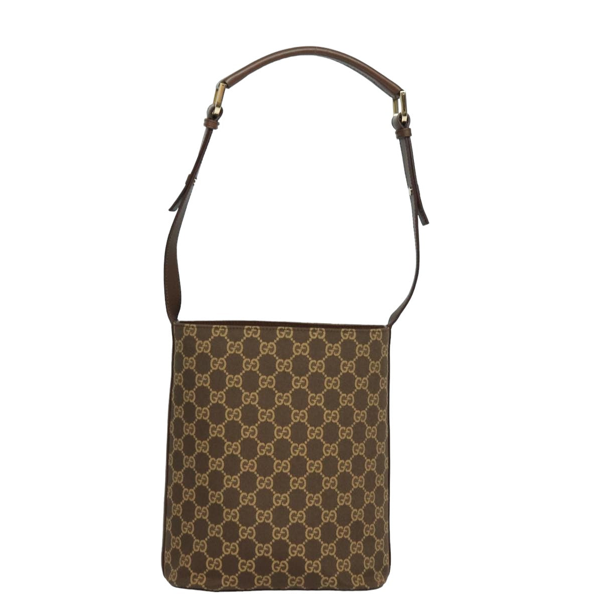 GUCCI GG Canvas Shoulder Bag Brown 001 4286 ac3098