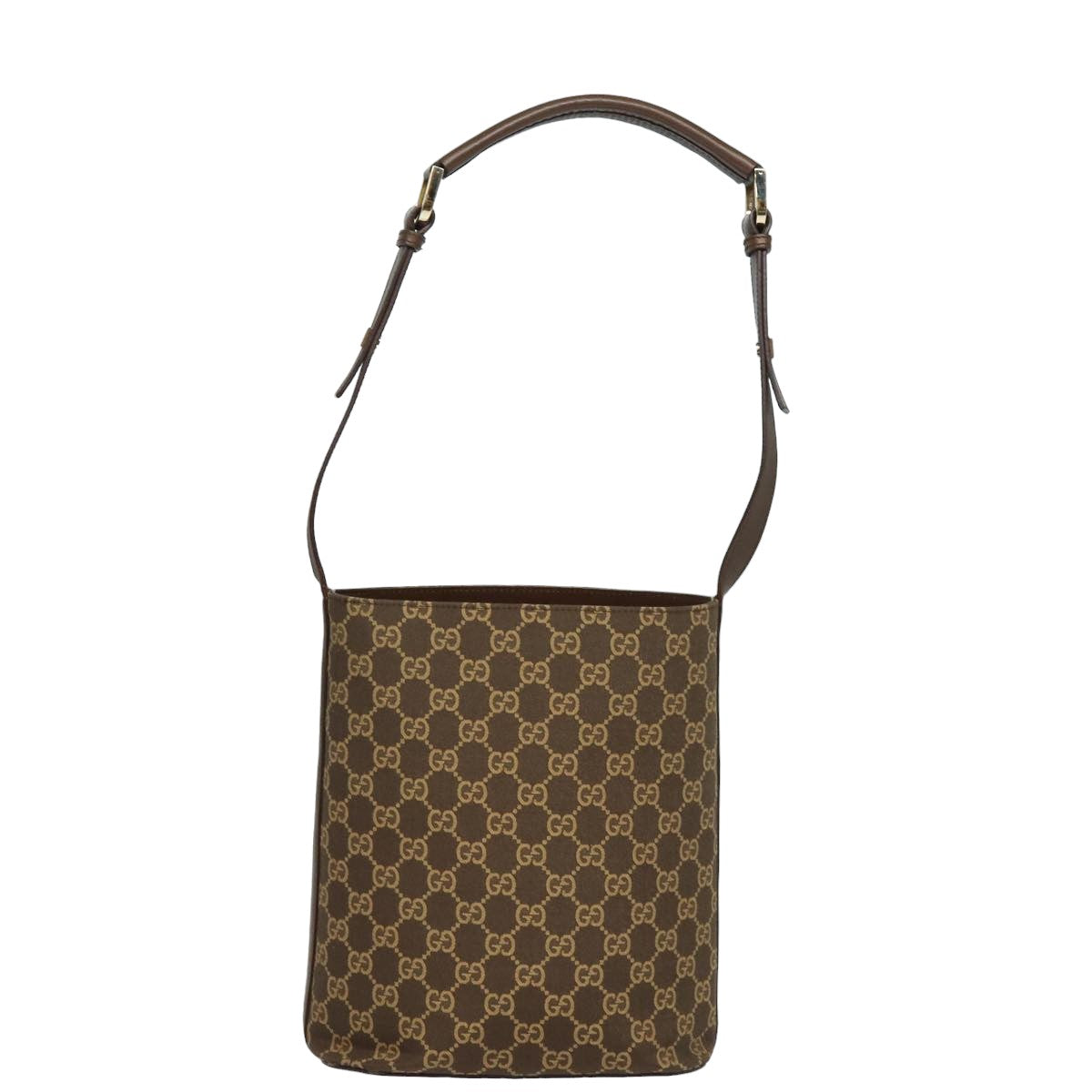 GUCCI GG Canvas Shoulder Bag Brown 001 4286 ac3098