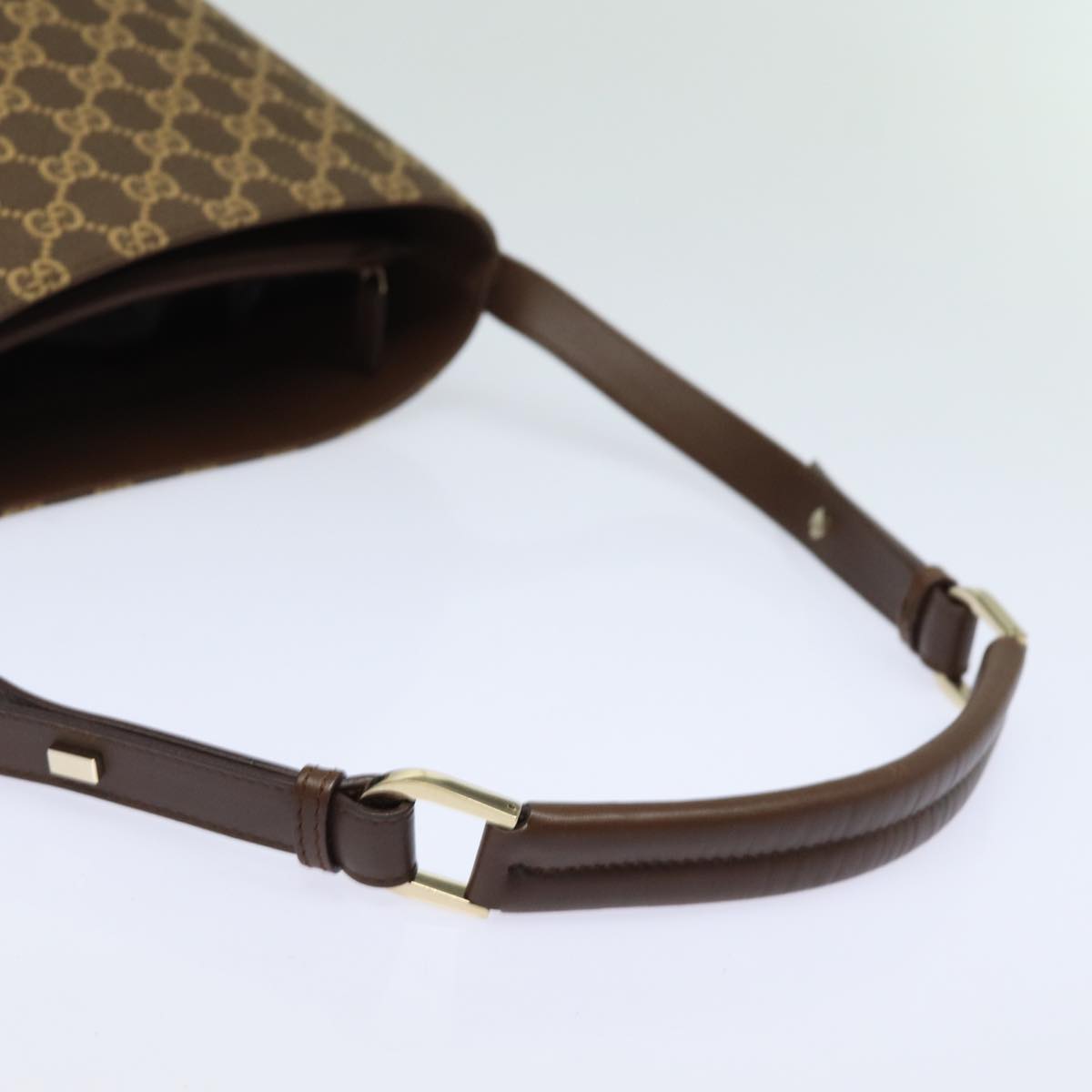 GUCCI GG Canvas Shoulder Bag Brown 001 4286 ac3098