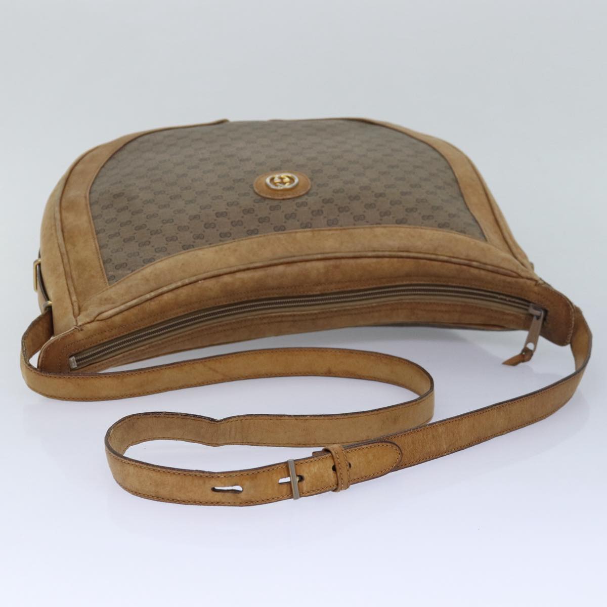 GUCCI Micro GG Supreme Shoulder Bag PVC Leather Beige 46 001 4856 ac3114
