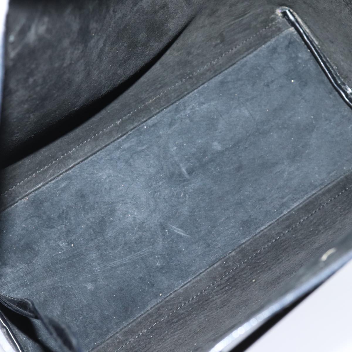 GUCCI Tote Bag Patent Leather Outlet Black ac3126