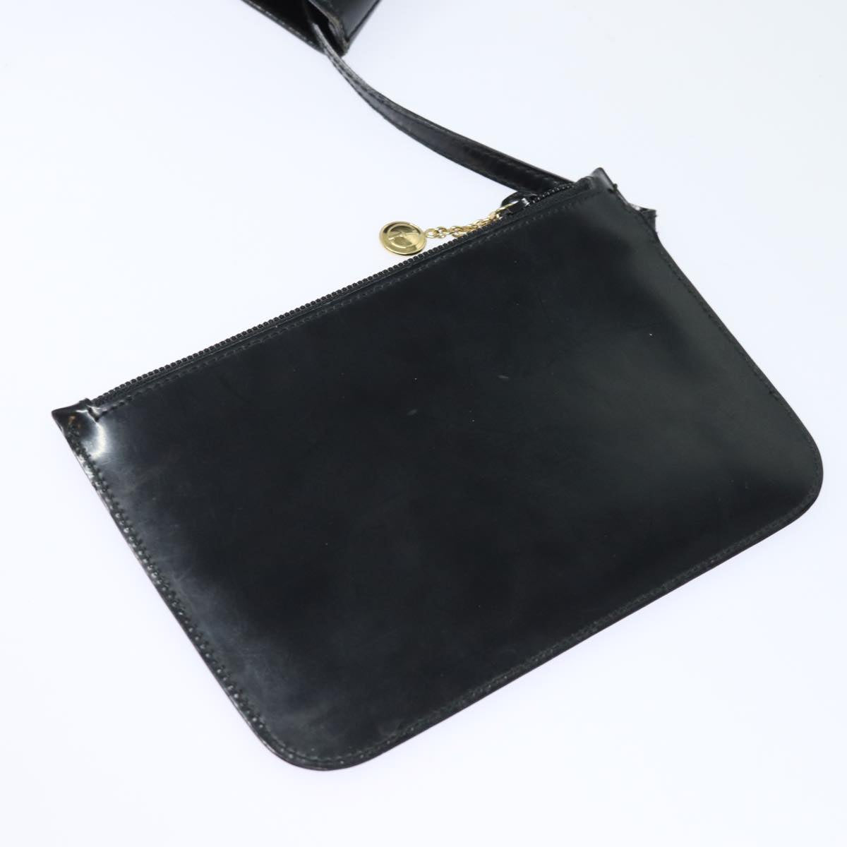 GUCCI Tote Bag Patent Leather Outlet Black ac3126
