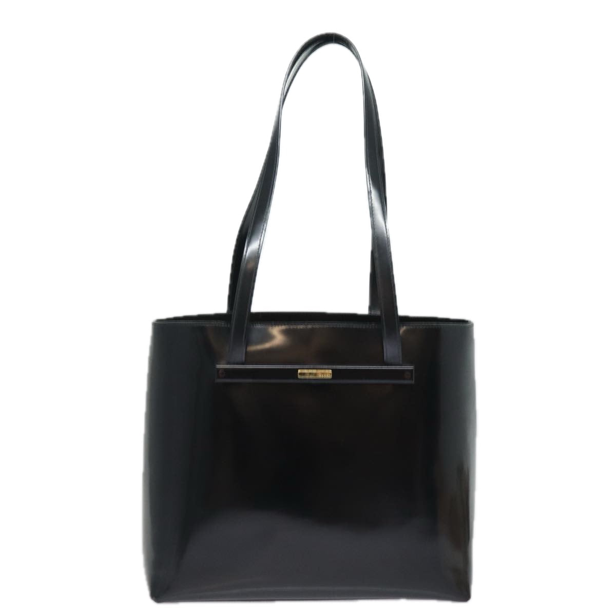 GUCCI Tote Bag Patent Leather Outlet Black ac3126