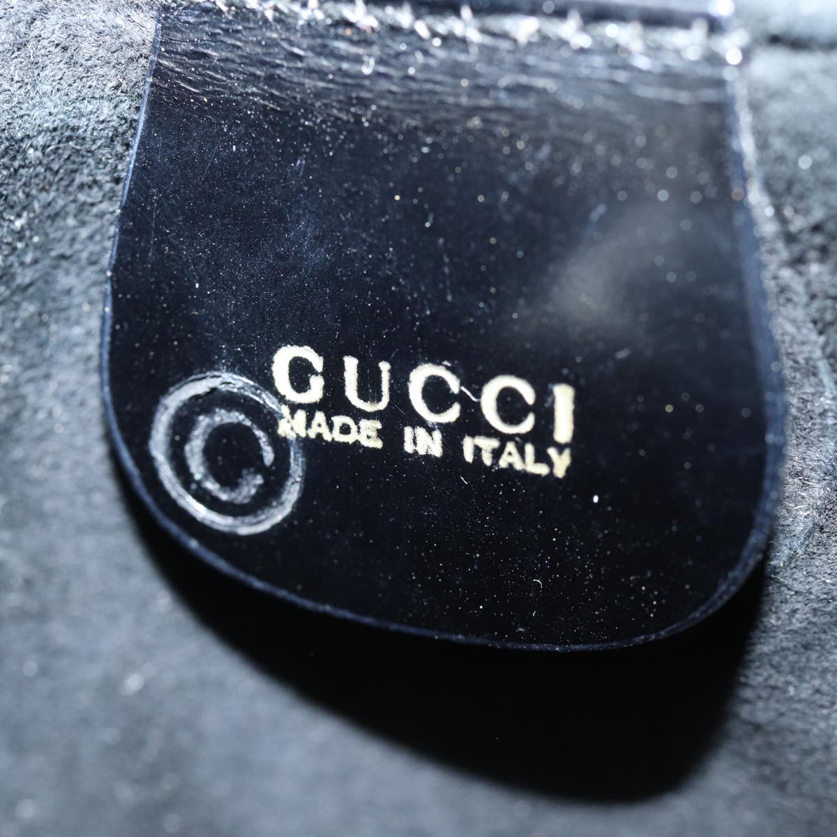 GUCCI Tote Bag Patent Leather Outlet Black ac3126