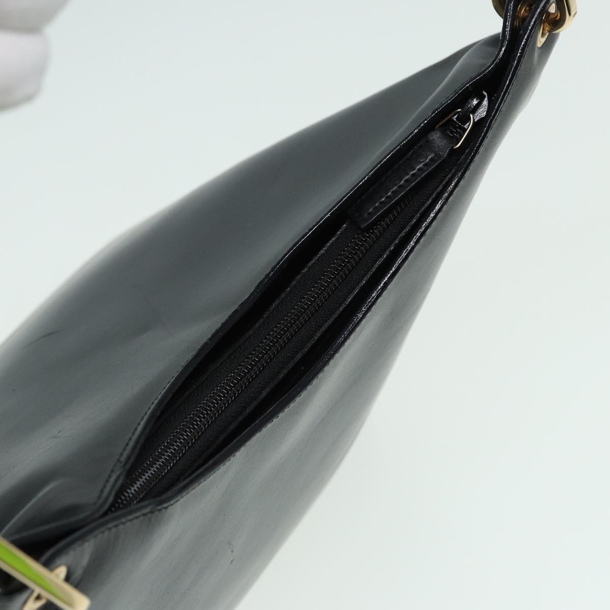 GUCCI Bamboo Shoulder Bag Leather Black 001 3006 1705 ac3131