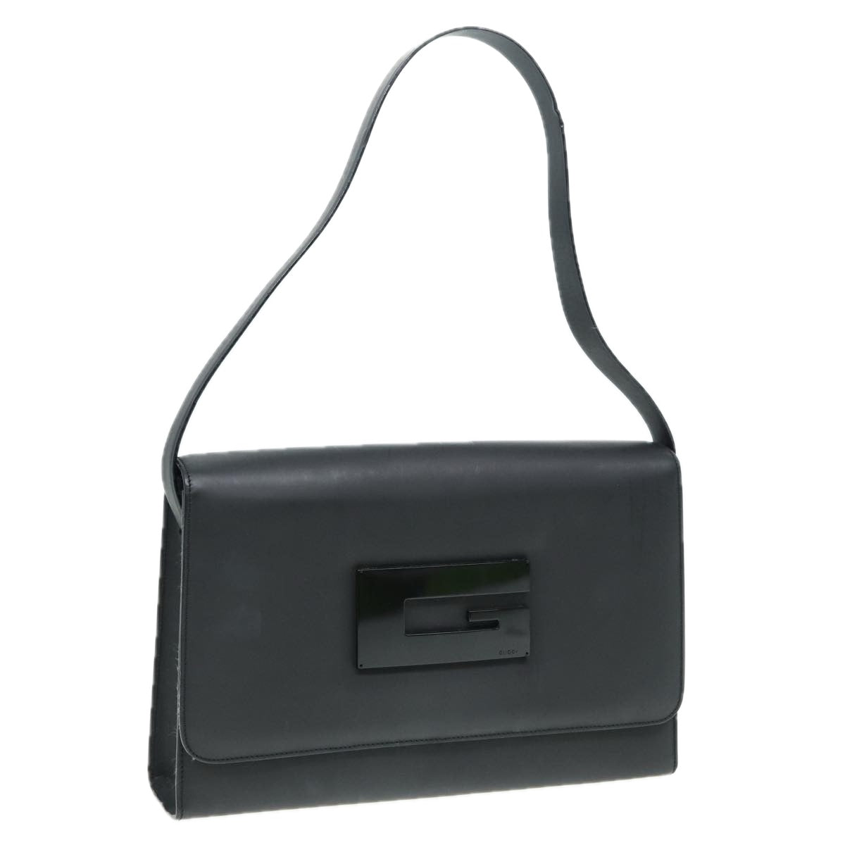 GUCCI Shoulder Bag Enamel Black 001 3064 002058 ac3140