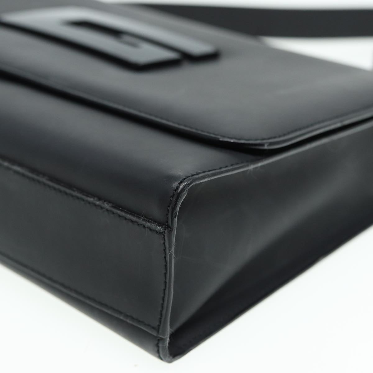 GUCCI Shoulder Bag Enamel Black 001 3064 002058 ac3140