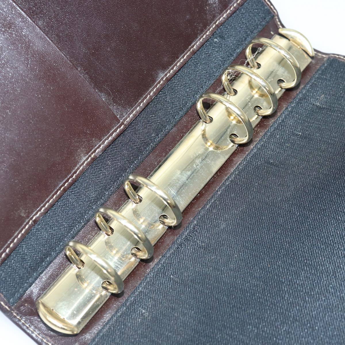 FENDI Zucca Canvas Day Planner Cover Brown Black gold ac3226