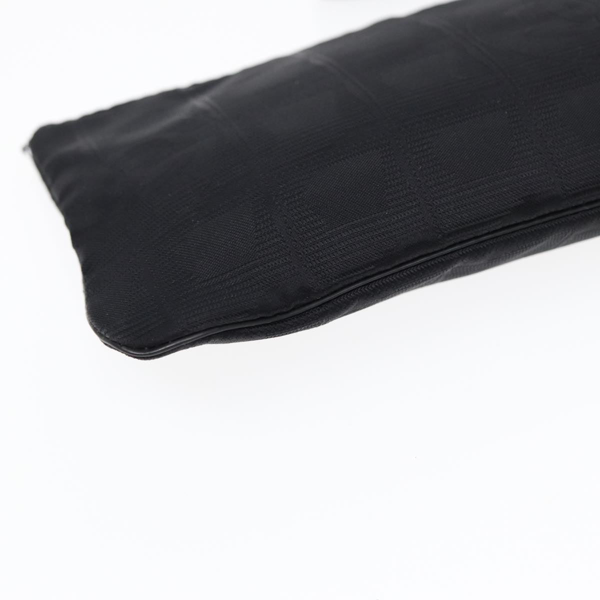 CHANEL New Travel line Pouch Nylon Black CC ac3233
