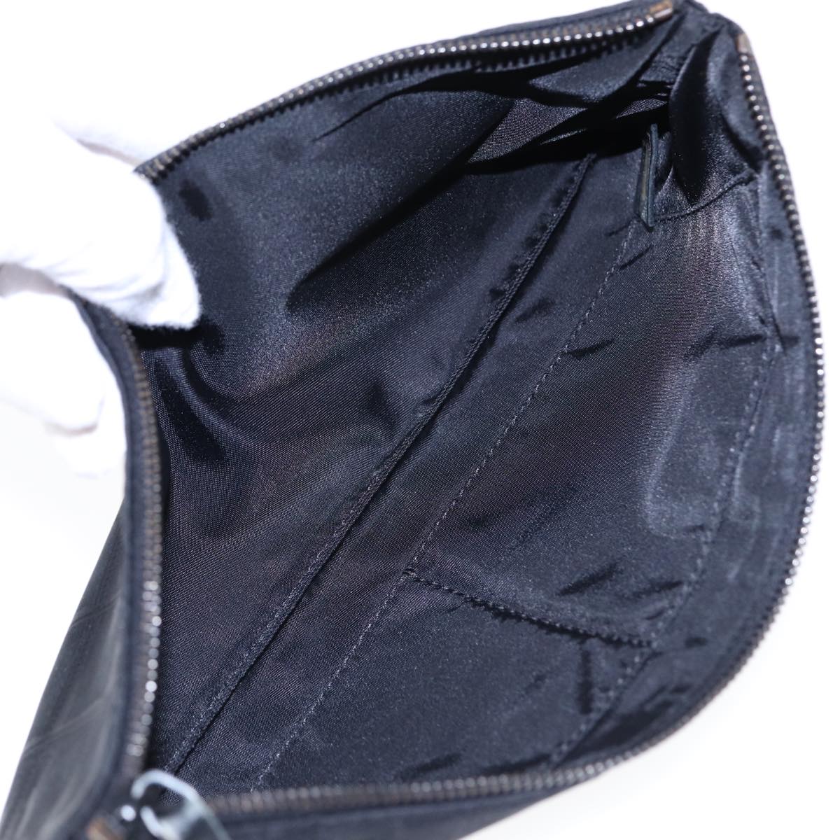 CHANEL New Travel line Pouch Nylon Black CC ac3233