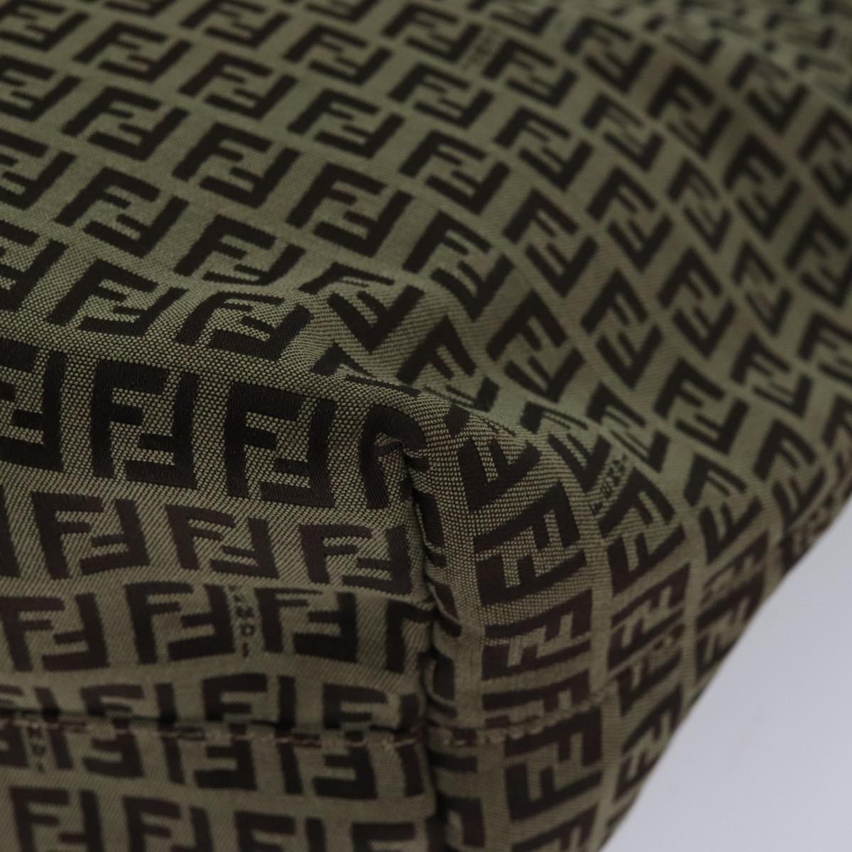 FENDI Zucchino Canvas Tote Bag Beige ac3257