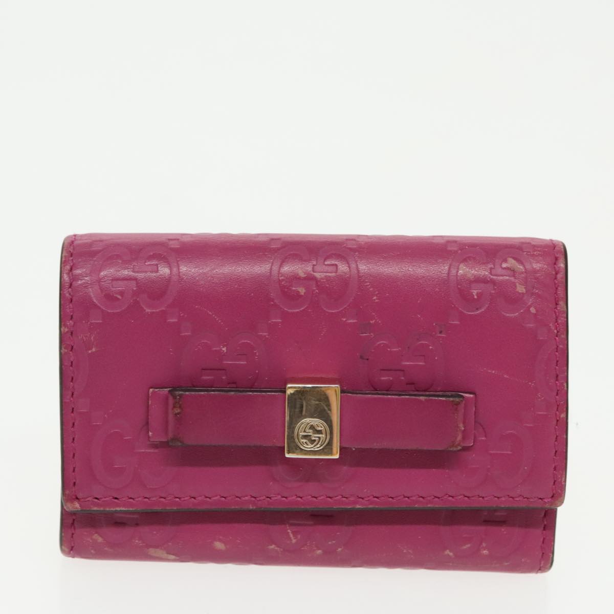 GUCCI GG Supreme Key Case Sherry Line Wallet 4Set Beige Pink Navy ac3302