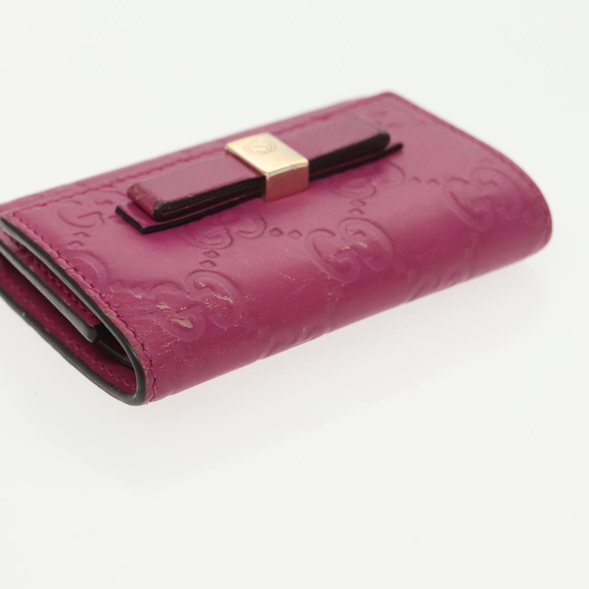 GUCCI GG Supreme Key Case Sherry Line Wallet 4Set Beige Pink Navy ac3302