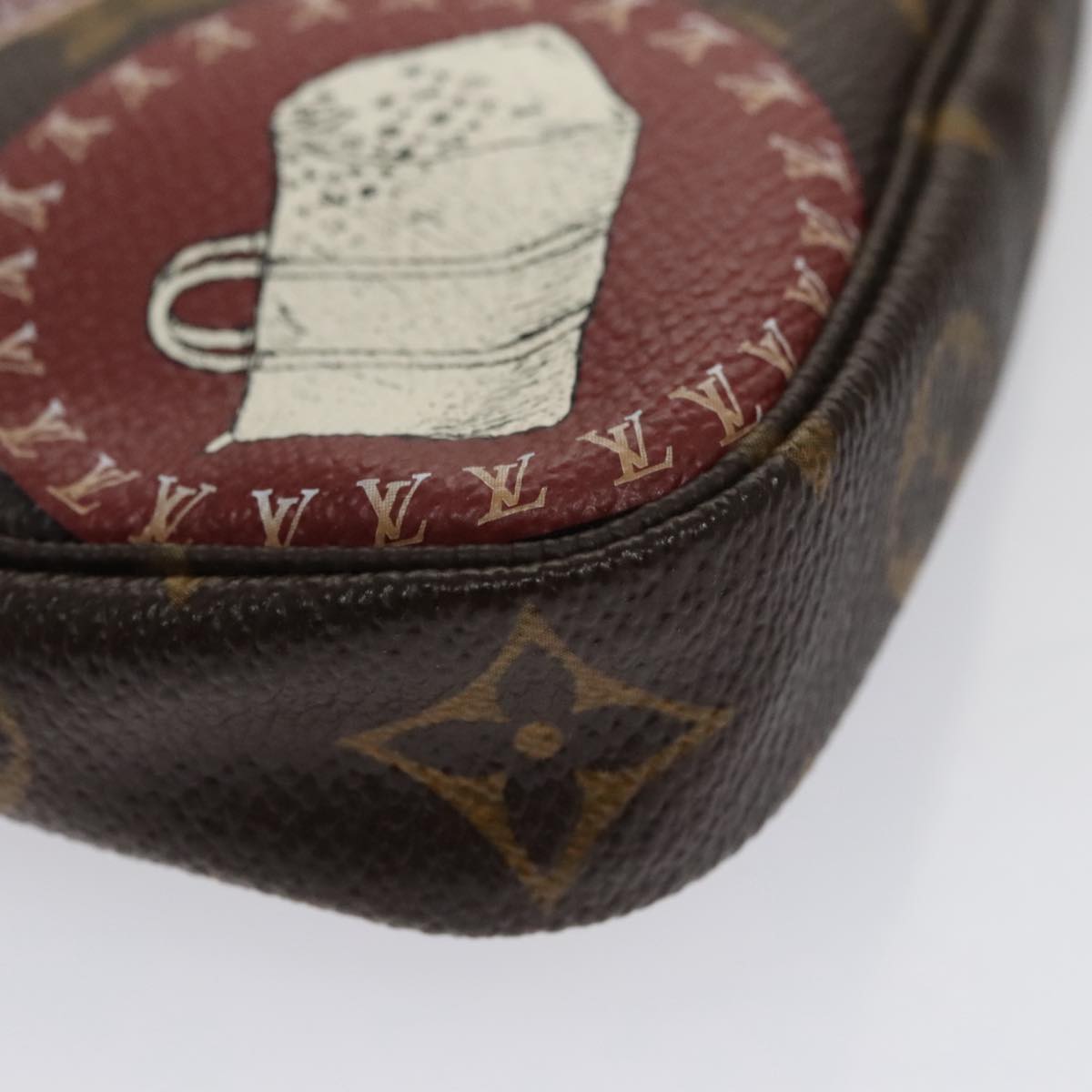 LOUIS VUITTON Monogram Patch Mini Pochette Accessoires Pouch M95804 ac3414