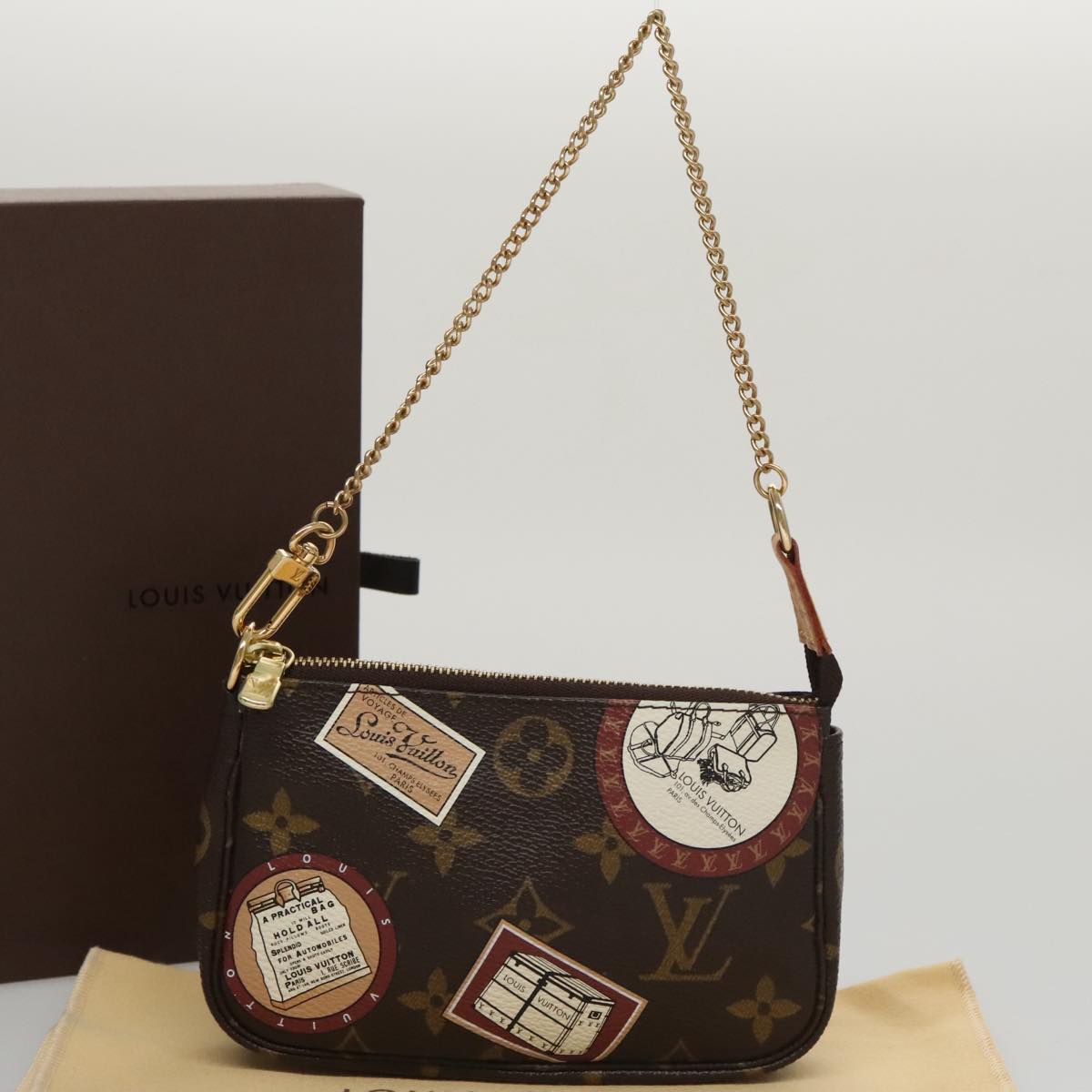 LOUIS VUITTON Monogram Patch Mini Pochette Accessoires Pouch M95804 ac3414