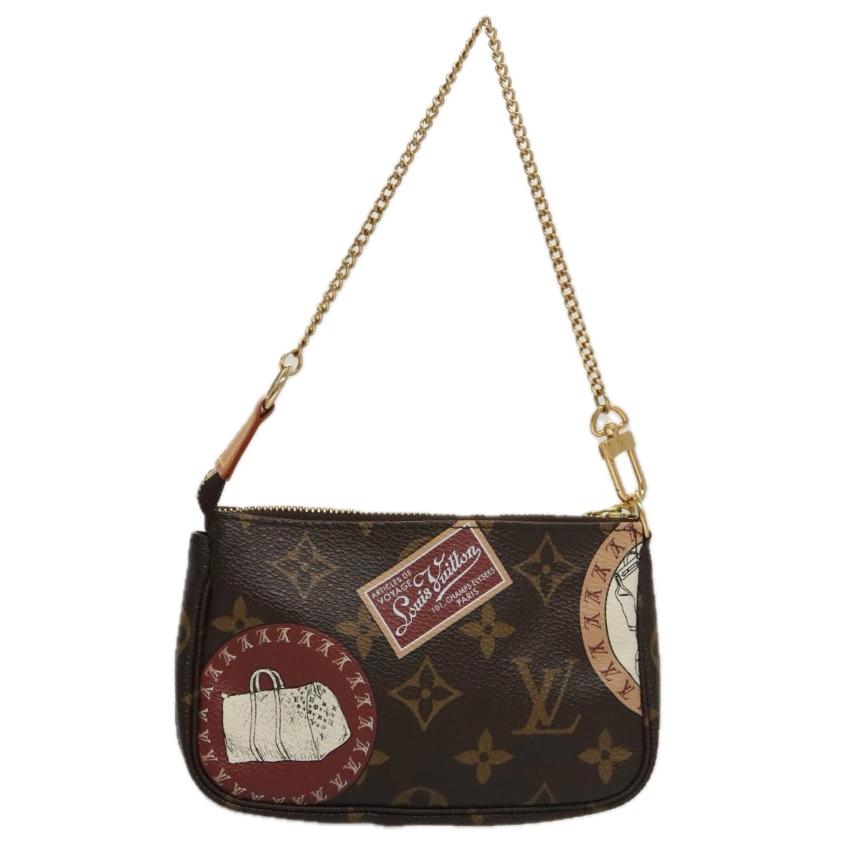 LOUIS VUITTON Monogram Patch Mini Pochette Accessoires Pouch M95804 ac3414