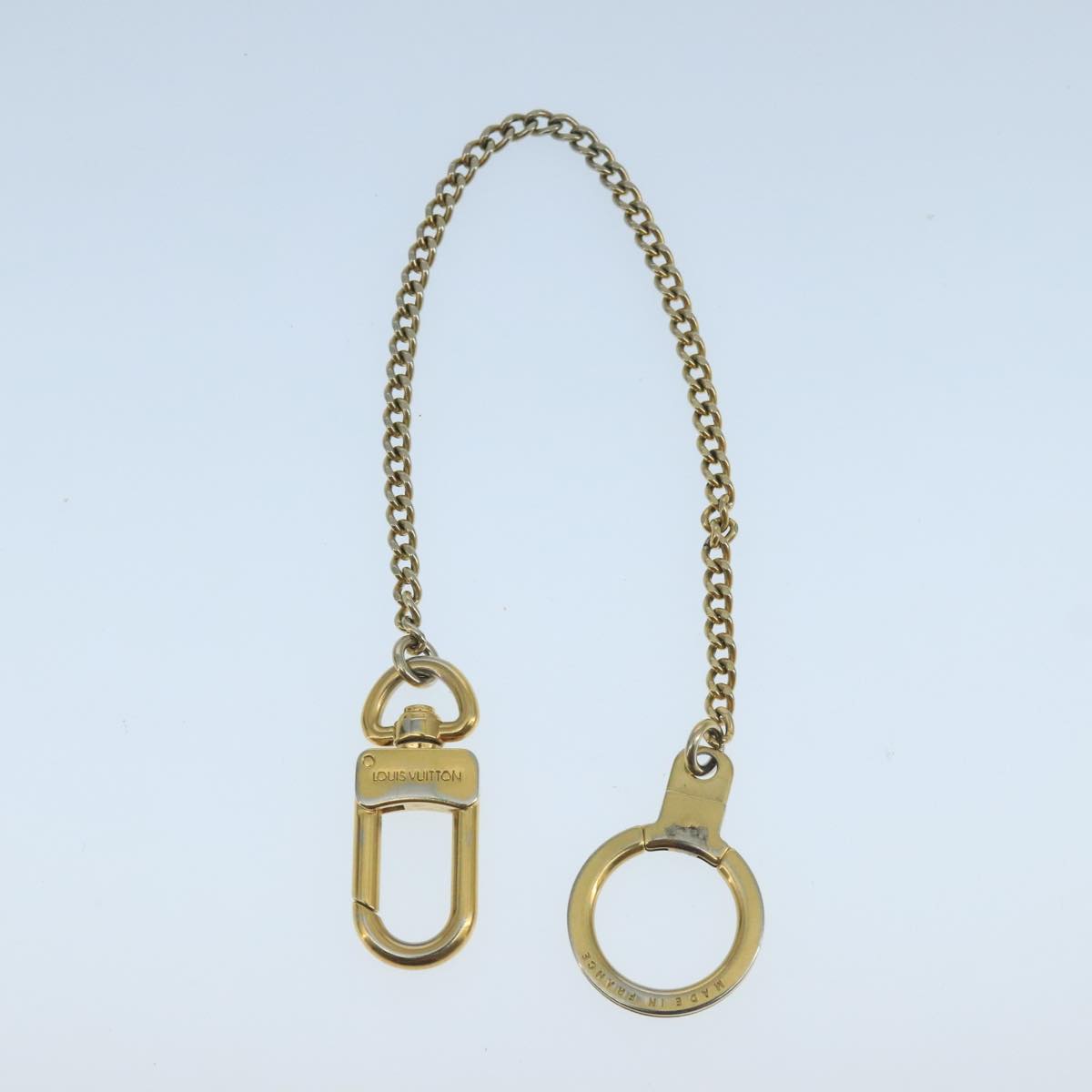 LOUIS VUITTON Chainne Anneau Cles Key Ring Gold Tone M58021 LV ac3419
