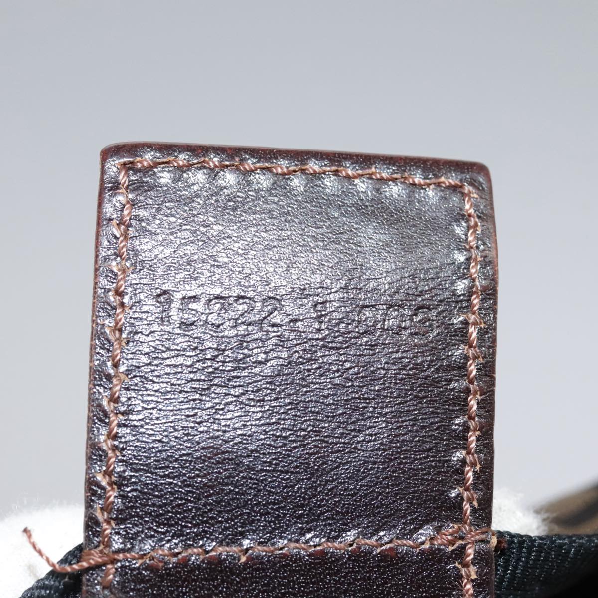 FENDI Zucca Canvas Hand Bag Brown Black ac3445
