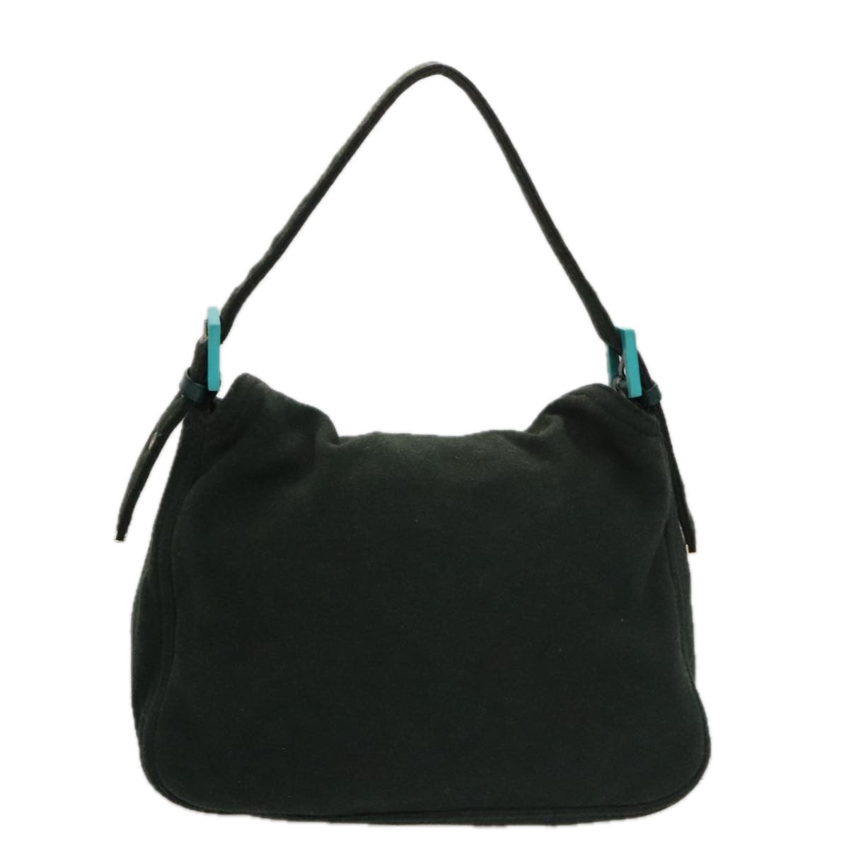 FENDI Mamma Baguette Shoulder Bag Cotton Khaki ac3447