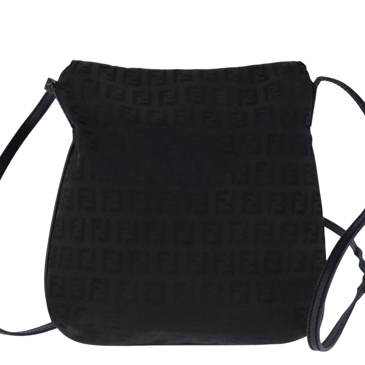 FENDI Zucchino Canvas Mamma Baguette Shoulder Bag Brown ac3448